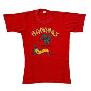 70s Vintage "Bananas Gone Nuts in Jamaica" T-shirt single stitch Sun Island.